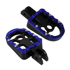 PE17903 HCmotorku Blue Footpegs Footboards for Harley Softail  street bob