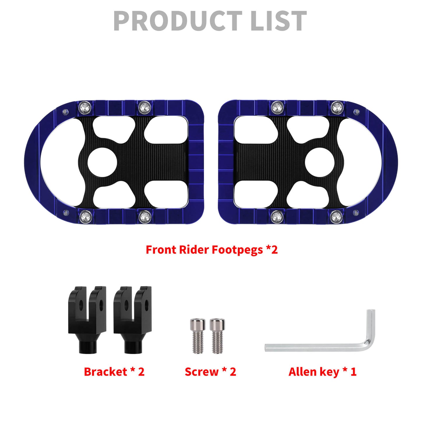 PE17903 HCmotorku Blue Rider Footpegs Footboards for Harley Softail  ’18-up product list