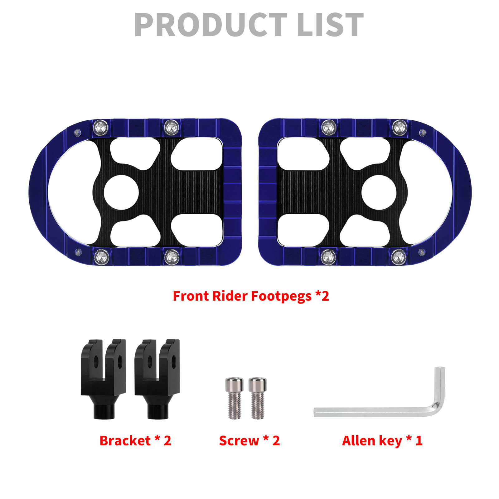 PE17903 HCmotorku Blue Rider Footpegs Footboards for Harley Softail  ’18-up product list