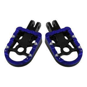 PE17903 HCmotorku Blue Footpegs Footboards for Harley Softail  ’18-up low rider
