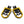 PE17904 HCmotorku Yellow Footpegs Footboards for Harley Softail Breakout 