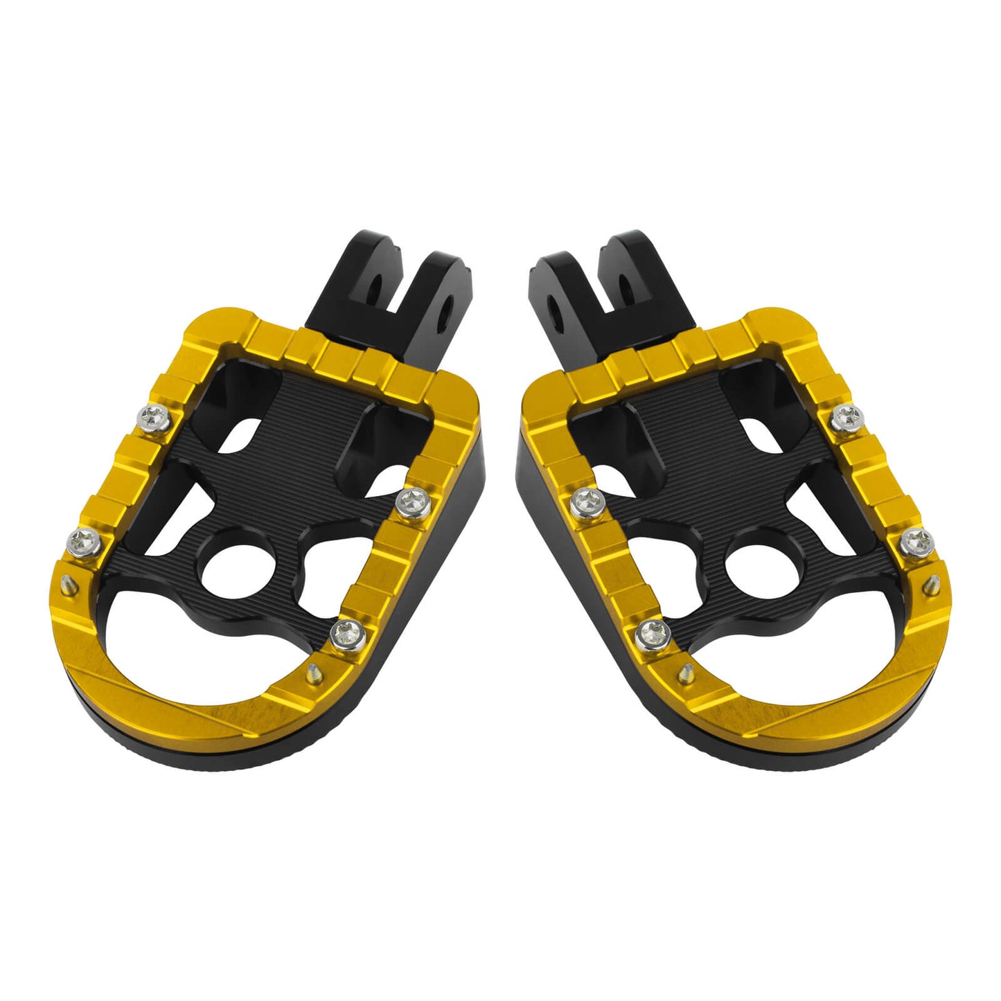 PE17904 HCmotorku Yellow Rider Footpegs Footboards for Harley Softail Breakout 