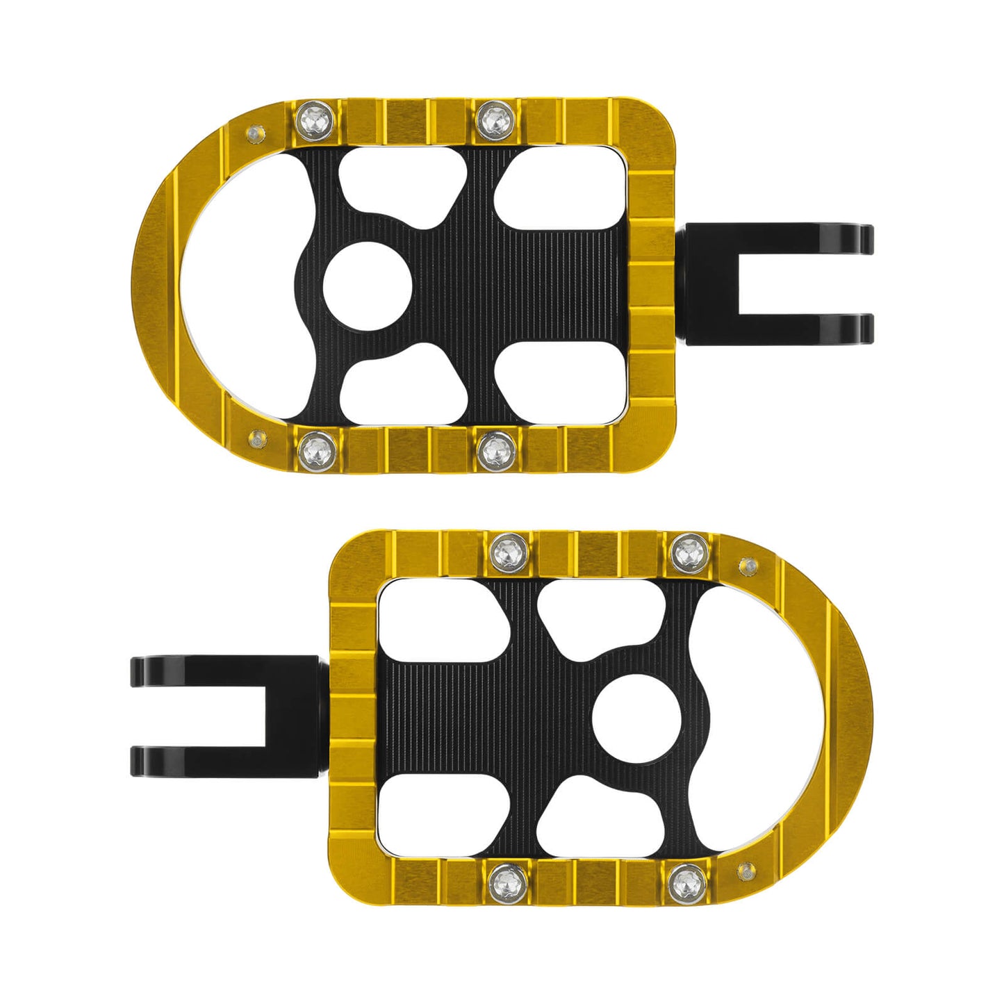 PE17904 HCmotorku Yellow Rider Footpegs Footboards for Harley Softail ’18-up 