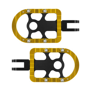 PE17904 HCmotorku Yellow Footpegs Footboards for Harley Softail ’18-up 