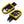 PE17904 HCmotorku Yellow Footpegs Footboards for Harley Softail Breakout Low Rider 