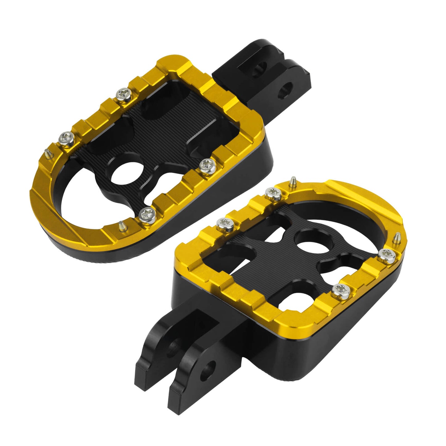 PE17904 HCmotorku Yellow Rider Footpegs Footboards for Harley Softail Breakout Low Rider 