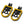 PE17904 HCmotorku Yellow Footpegs Footboards for Harley Softail Breakout Low Rider Street Bob ’18-up 
