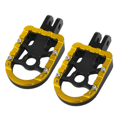 PE17904 HCmotorku Yellow Rider Footpegs Footboards for Harley Softail Breakout Low Rider Street Bob ’18-up 