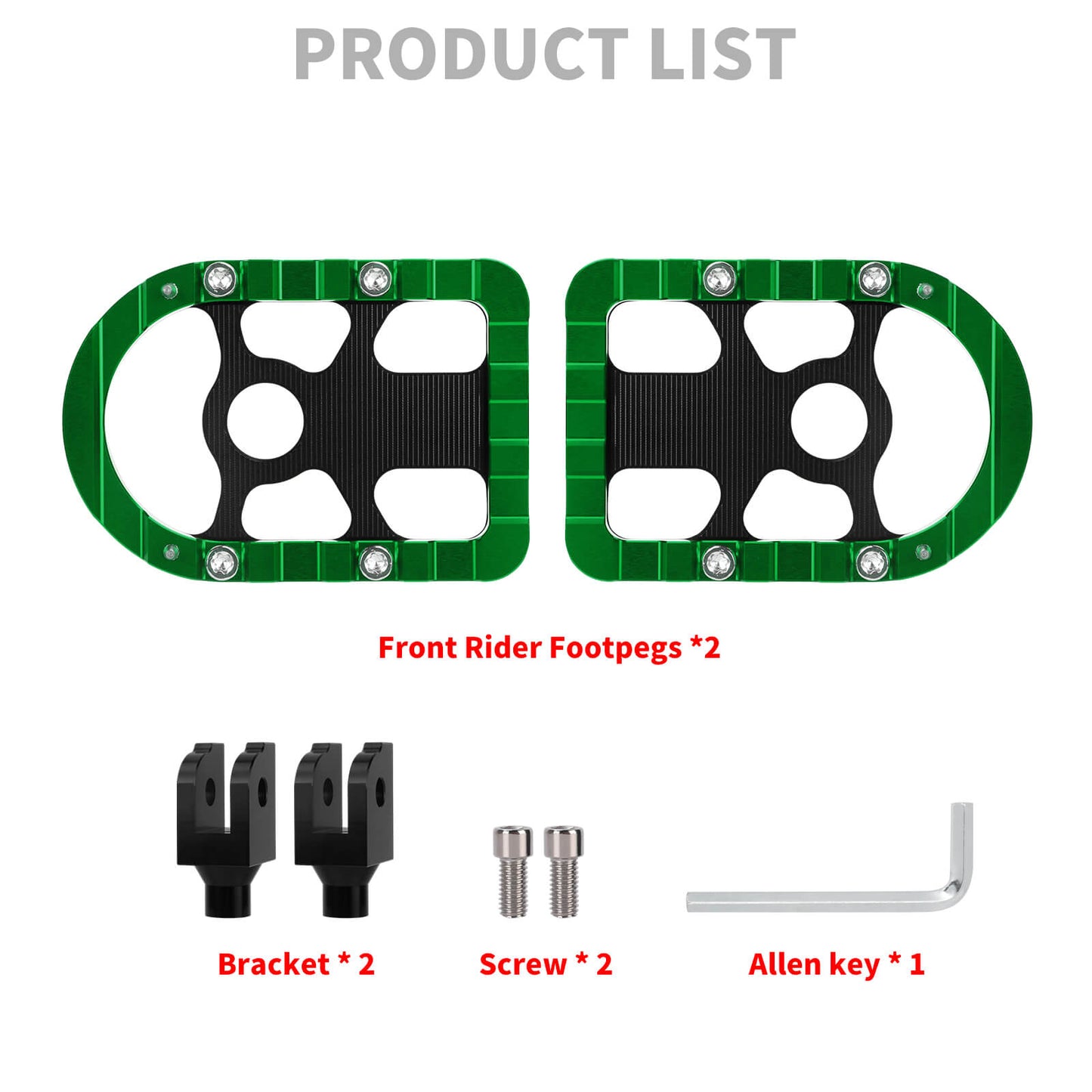 PE17905 HCmotorku Green Rider Footpegs Footboards for Harley Softail product list