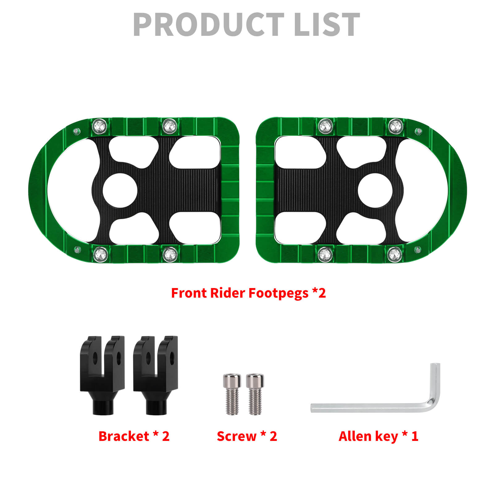 PE17905 HCmotorku Green Rider Footpegs Footboards for Harley Softail product list