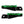 PE17905 HCmotorku Green Footpegs Footboards for Harley Softail  ’18-up 