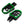 PE17905 HCmotorku Green Footpegs Footboards for Harley Softail Breakout