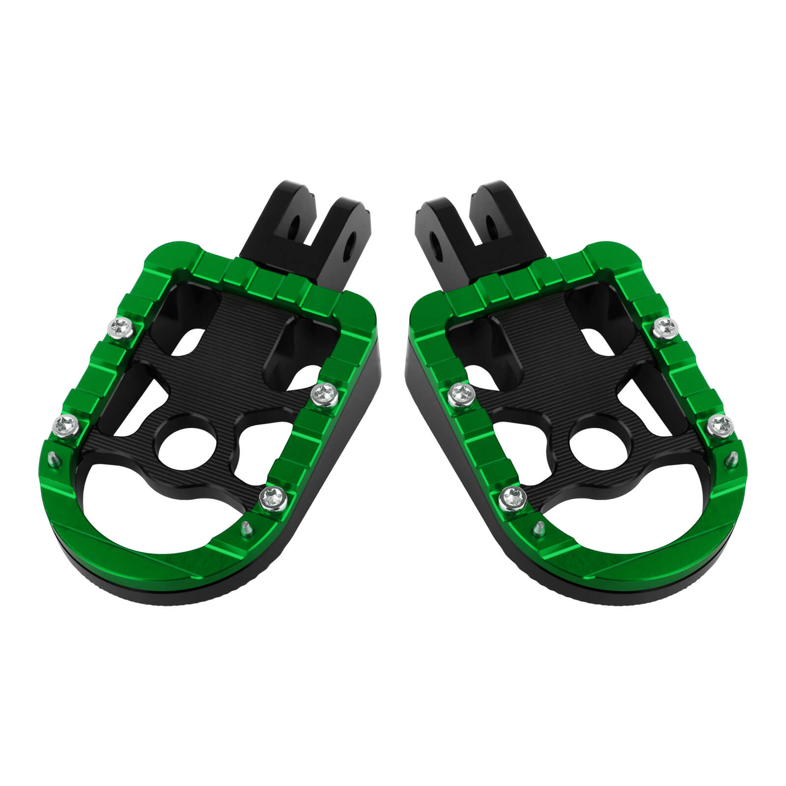 PE17905 HCmotorku Green Rider Footpegs Footboards for Harley Softail Breakout Low Rider