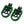 PE17905 HCmotorku Green Footpegs Footboards for Harley Softail Breakout Low Rider Street Bob ’18-up 