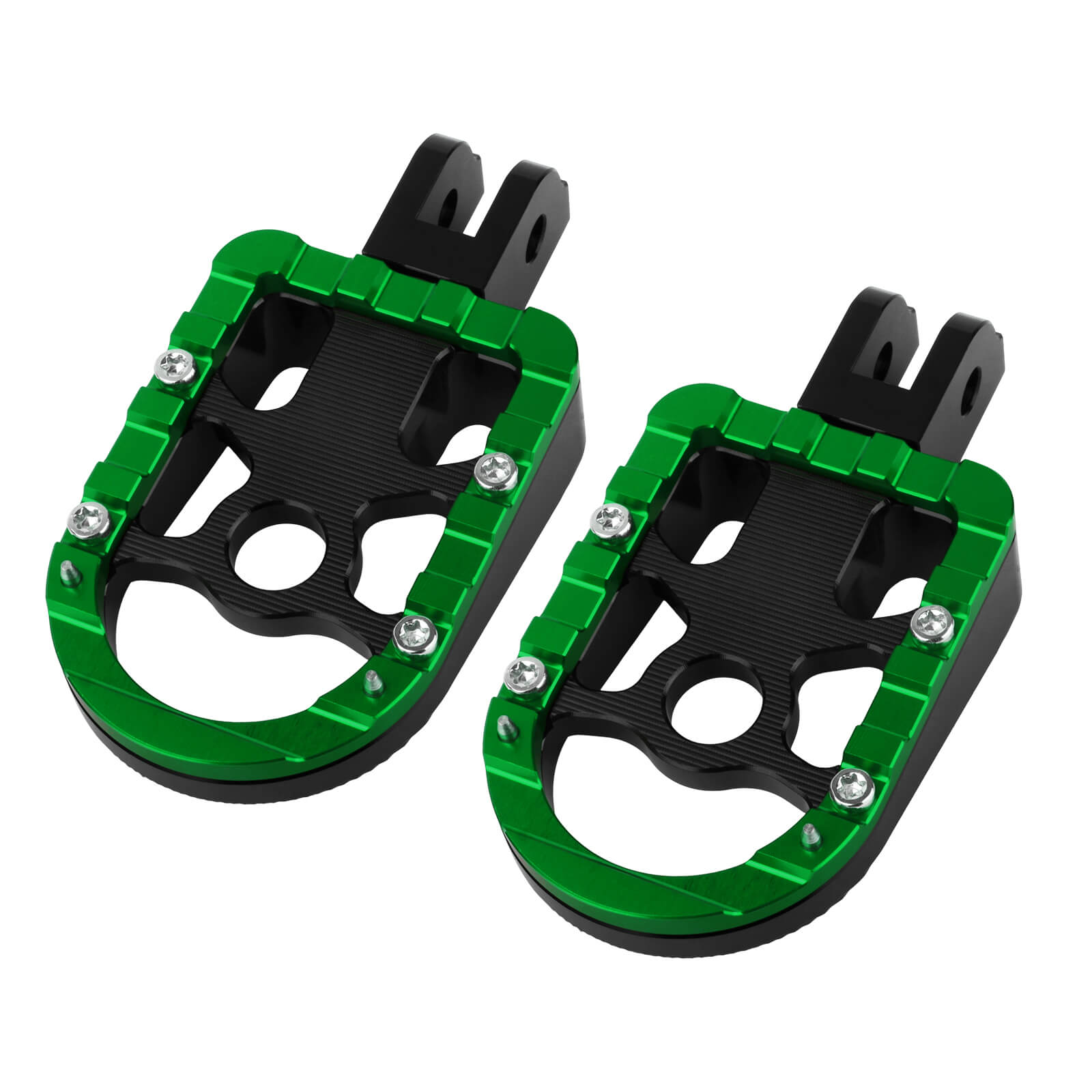 PE17905 HCmotorku Green Rider Footpegs Footboards for Harley Softail Breakout Low Rider Street Bob ’18-up 