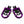 PE17906 HCmotorku Purple Footpegs Footboards for Harley Softail Breakout Low Rider