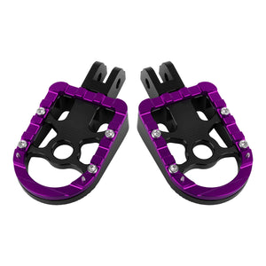 PE17906 HCmotorku Purple Footpegs Footboards for Harley Softail Breakout Low Rider