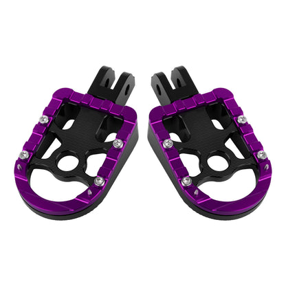 PE17906 HCmotorku Purple Rider Footpegs Footboards for Harley Softail Breakout Low Rider
