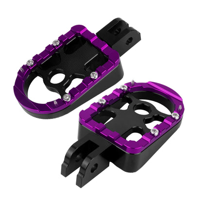PE17906 HCmotorku Purple Rider Footpegs Footboards for Harley Softail Breakout Low Rider
