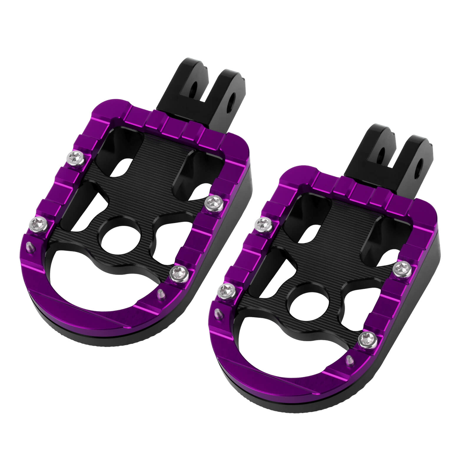 PE17906 HCmotorku Purple Rider Footpegs Footboards for Harley Softail Breakout Low Rider Street Bob ’18-up 