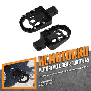 PE018001 hcmotorku Motorcycle Foot Pegs Floorboard Pedal For Harley