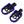 PE018003 hcmotorku highway Passenger Foot Pegs Blue Pedals