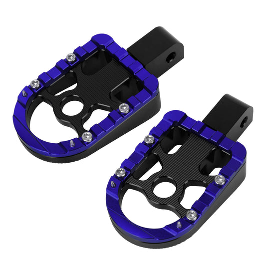 PE018003 hcmotorku highway Passenger Foot Pegs Blue Pedals