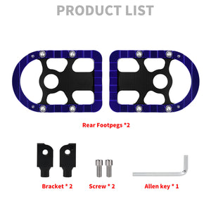 PE018003 hcmotorku motorcycle highway Passenger Foot Pegs Blue Pedals for harley softail - product list