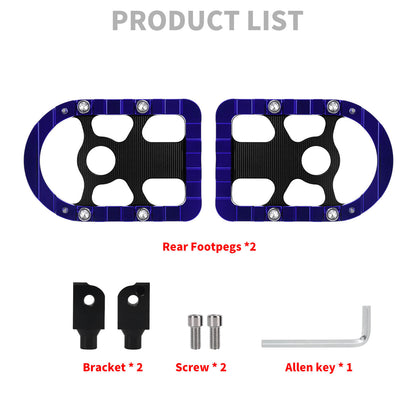 PE018003 hcmotorku motorcycle highway Passenger Foot Pegs Blue Pedals for harley softail - product list