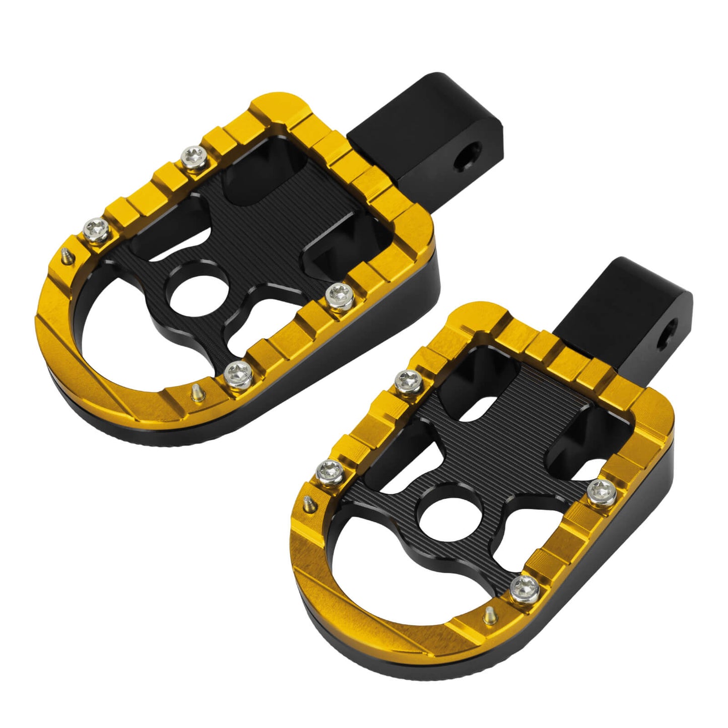 PE018004 hcmotorku Passenger Foot Pegs Yellow Pedals 