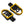 PE018004 hcmotorku Passenger Foot Pegs Yellow Pedals for harley