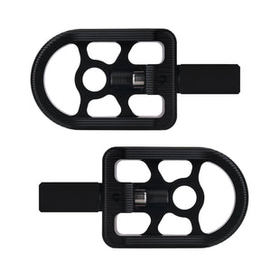 PE018004 hcmotorku motorcycle Passenger Foot Pegs Yellow Pedals for harley softail - backside