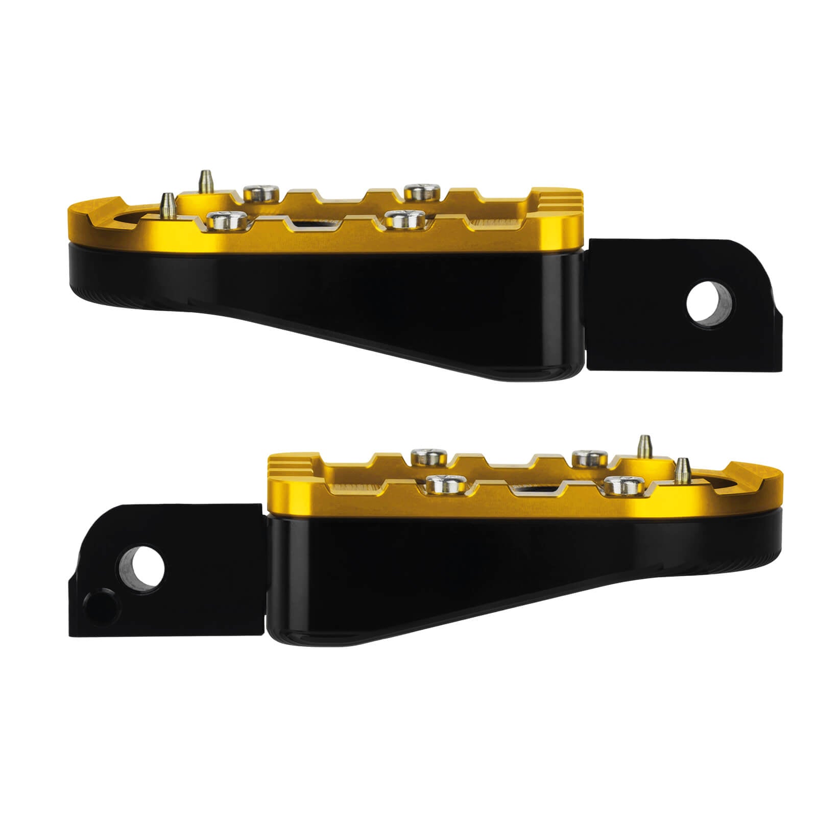 PE018004 hcmotorku motorcycle Passenger Foot Pegs Yellow Pedals for harley softail - left