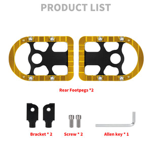 PE018004 hcmotorku motorcycle Passenger Foot Pegs Yellow Pedals for harley softail - product list