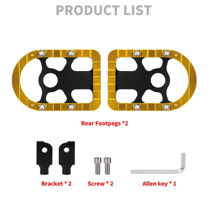 PE018004 hcmotorku motorcycle Passenger Foot Pegs Yellow Pedals for harley softail - product list