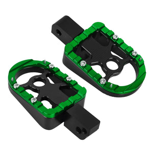 PE18005 HCmotorku Green Rider Footpegs Footboards for Harley Softail Breakout Low Rider Street Bob ’18-up Livewire ‘20-Up
