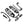 PE018401 HCmotorku Black Break Levers Footboards for Harley Touring ’14-up 