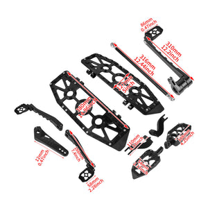 PE018401 HCmotorku Black Break Levers Footboards for Harley Touring ’14-up  Size