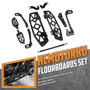 PE018401 HCmotorku Black Break Levers Footboards for Harley Touring ’14-up 