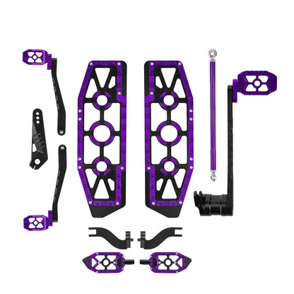 PE018404 HCmotorku Purple Break Levers Footboards for Harley Touring and Trike ’14-up 
