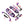 PE018404 HCmotorku Purple Break Levers Footboards for Harley Touring ’14-up  size