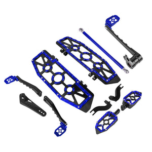 PE018405_HCmotorku_All-In-One Aluminum Blue Floorboard Kit For Harley Touring & Trike '14-'25