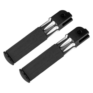 PE018501_HCmotorku_Black CNC Front Rider Footpegs for Harley Softail Street Bob Low Rider Breakout