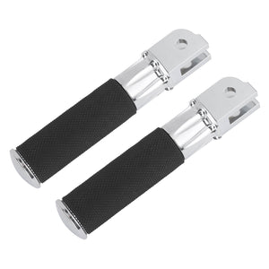 PE018502_HCmotorku_Black CNC Front Rider Footpegs for Harley Softail Street Bob Low Rider Breakout
