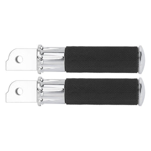 PE018502_HCmotorku_Black CNC Front Rider Footpegs for Harley Softail Street Bob Low Rider Breakout