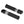 PE018601_HCmotorku_Black Custom Knurled Aluminum Rear Passenger Footpegs for Harley Softail '18-Up