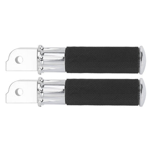 PE018602_HCmotorku_Chrome_Custom Knurled Aluminum Rear Passenger Footpegs for Harley Softail '18-Up