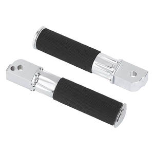 PE018602_HCmotorku_Chrome_Custom Knurled Aluminum Rear Passenger Footpegs for Harley Softail '18-Up