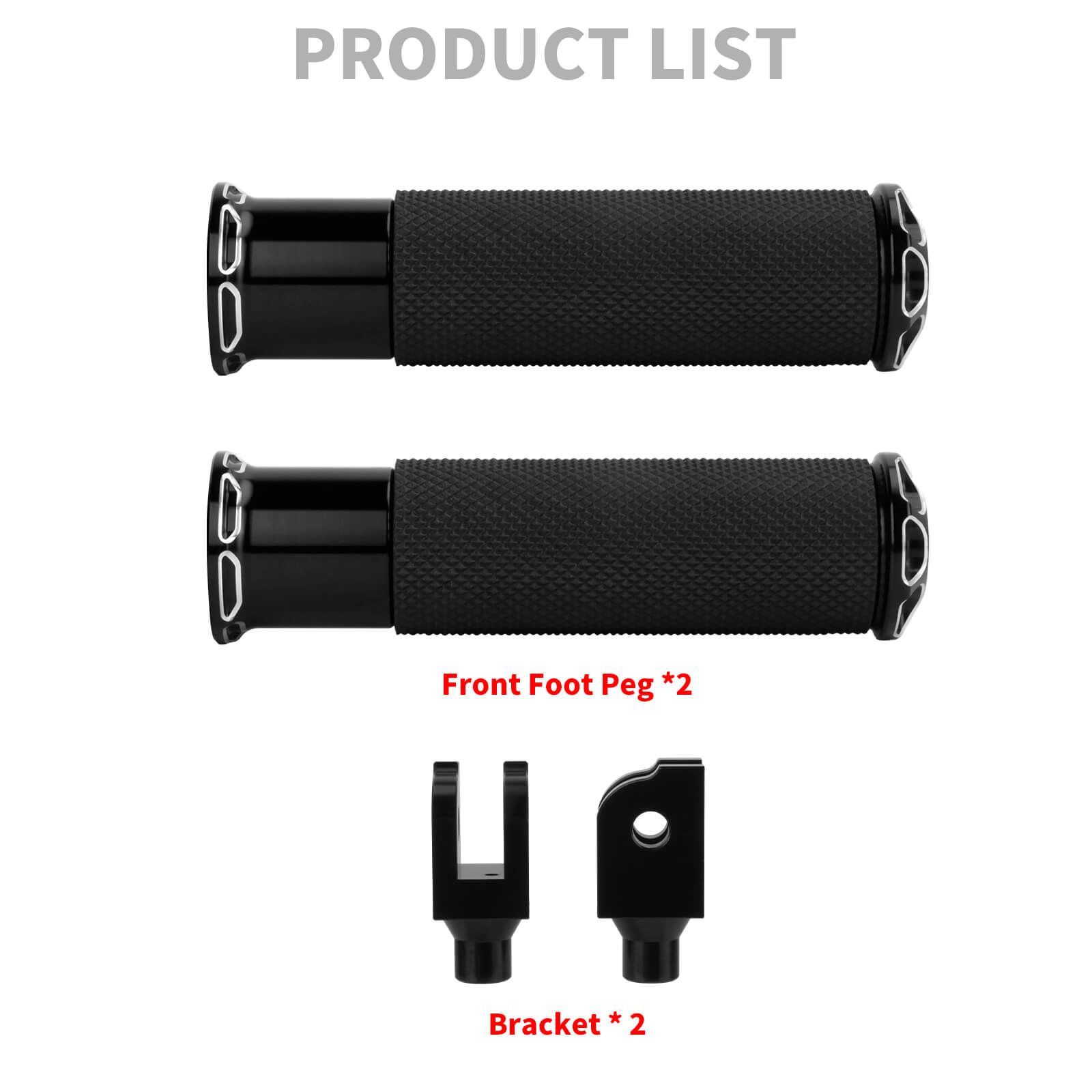PE018701 HCmotorku Black Footpegs for Harley Softail  ’18-up  product list