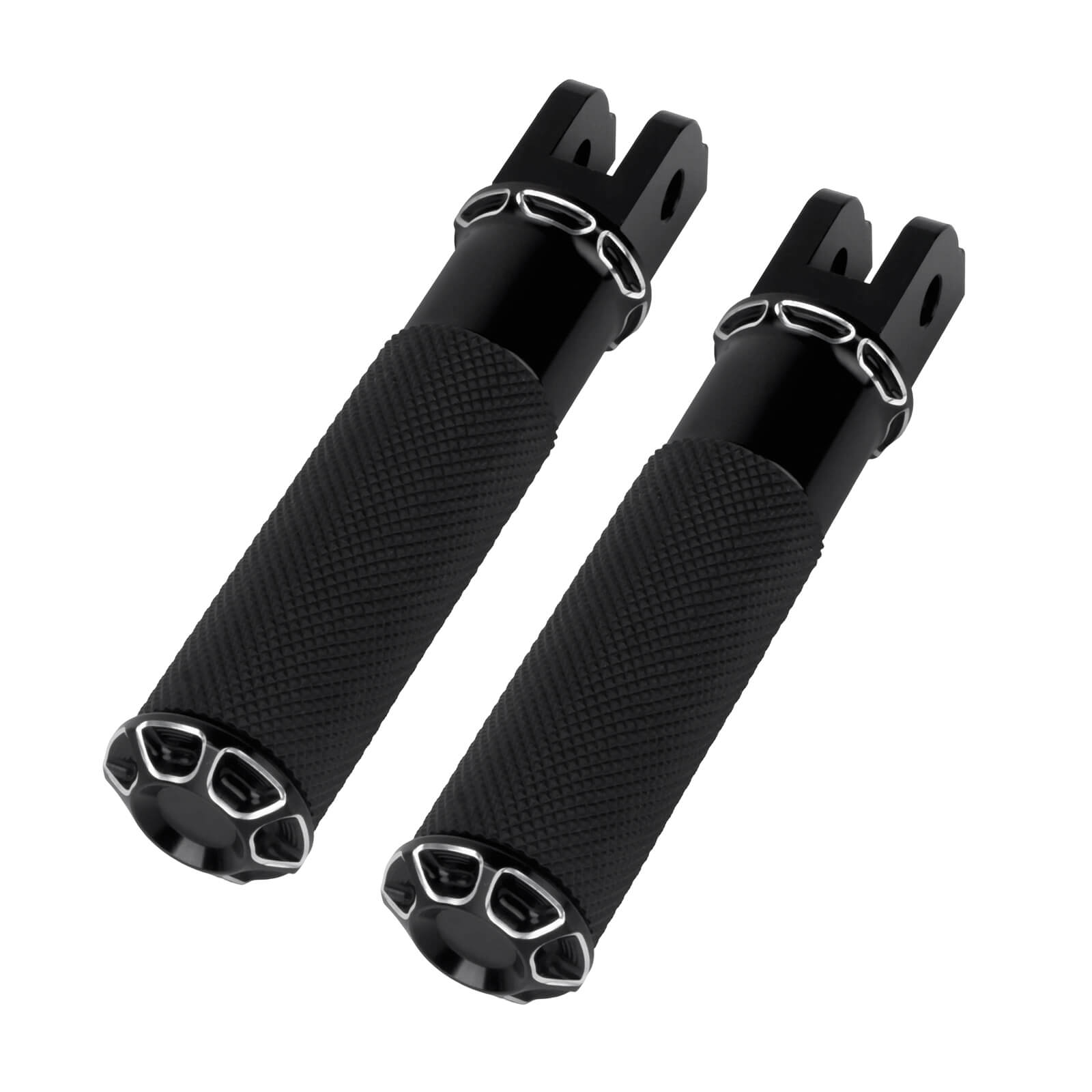 PE018701 HCmotorku Black Footpegs for Harley Softail  ’18-up 